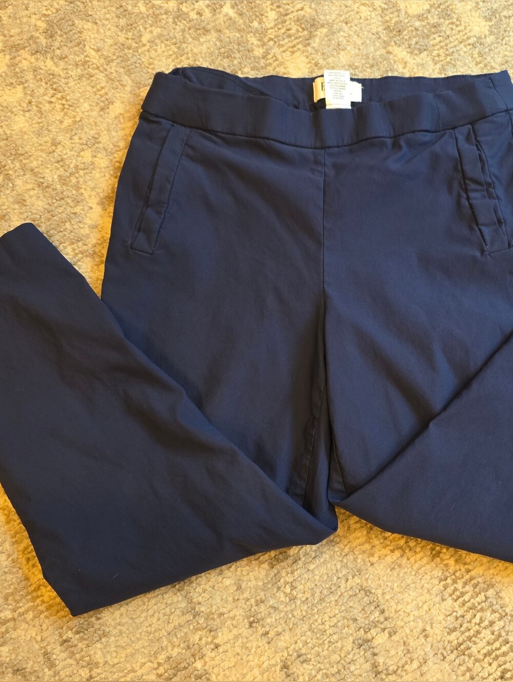ELLE Dark Blue Pull On Capri